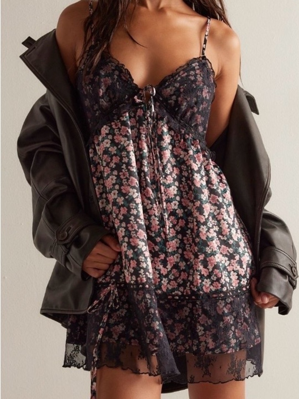 Free People Intimately Tell Me More Mini Slip dress size small